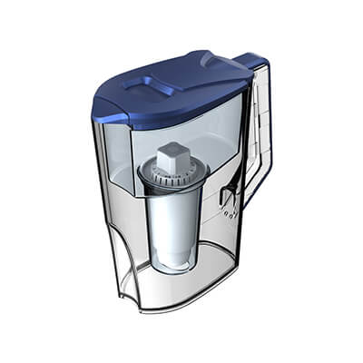 Alkalischer Wasserstoffgenerator Lebensmittelqualität BPA-frei und ABS mit Filterwasserkrug